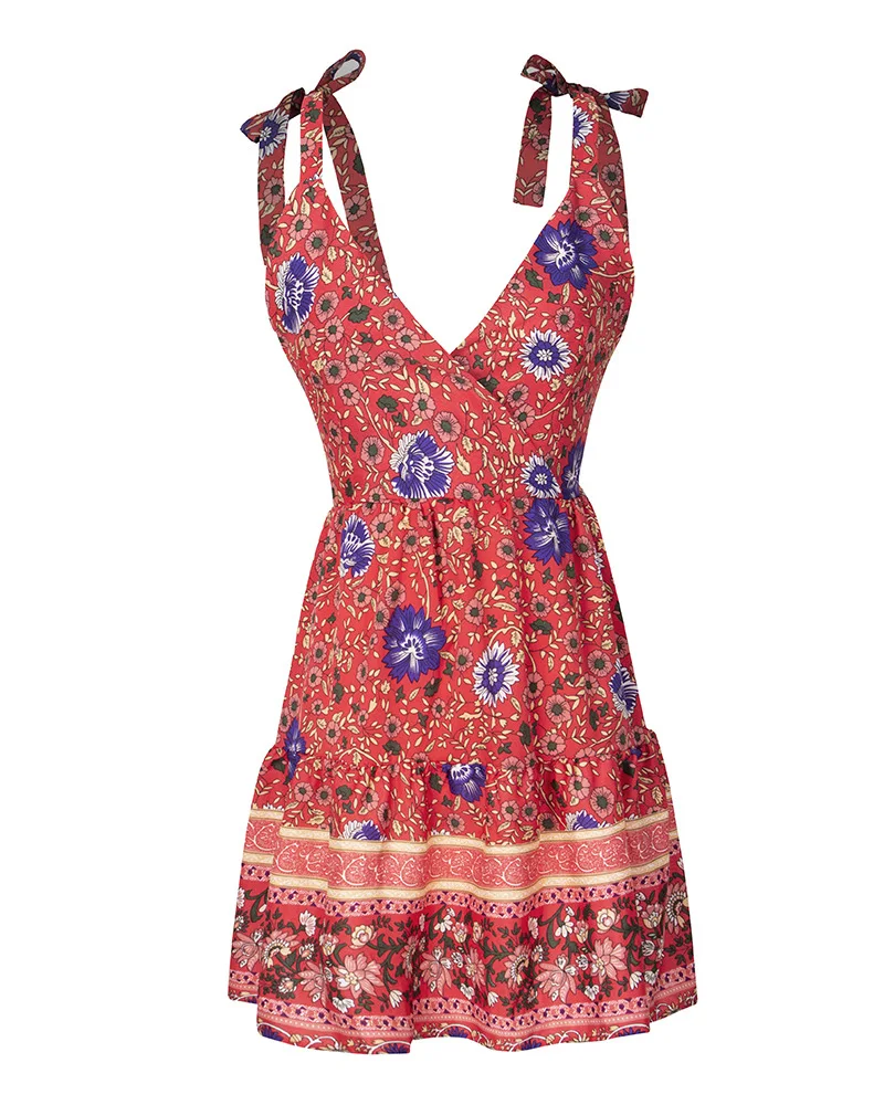 Woman Summer print dress 4 colors Beach holiday beach short | Женская одежда