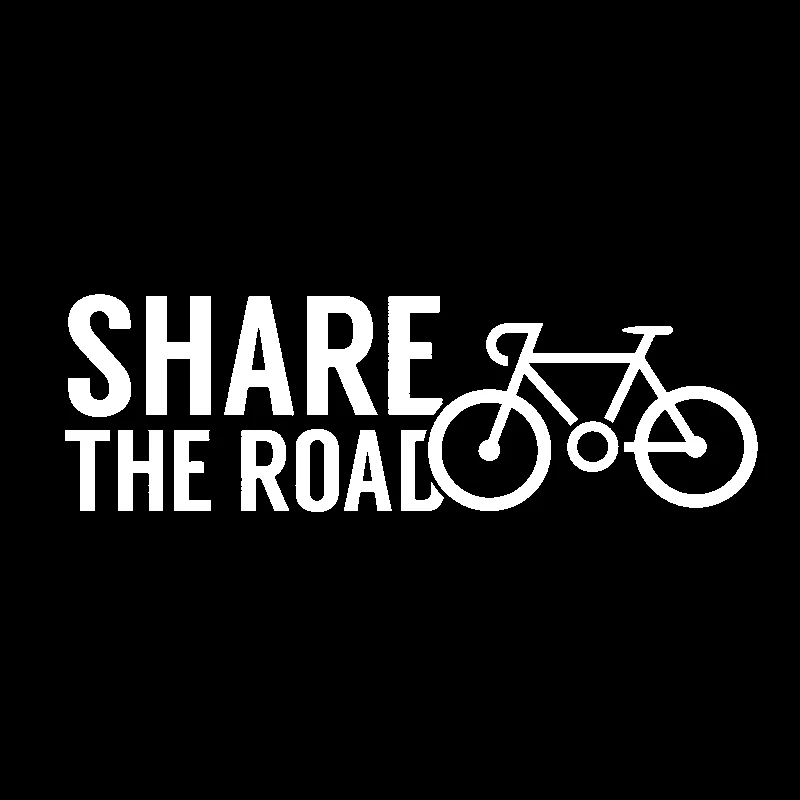 YJZT 16 см * 5 интересный SHARE THE ROAD Черный Серебристый виниловый стикер для автомобиля