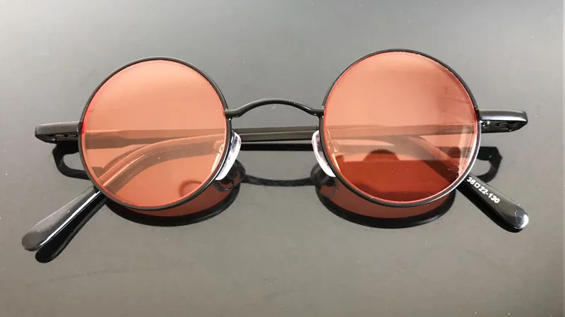 Весенние петли очки для чтения винтажные маленькие 42 мм круглые красные Цветные