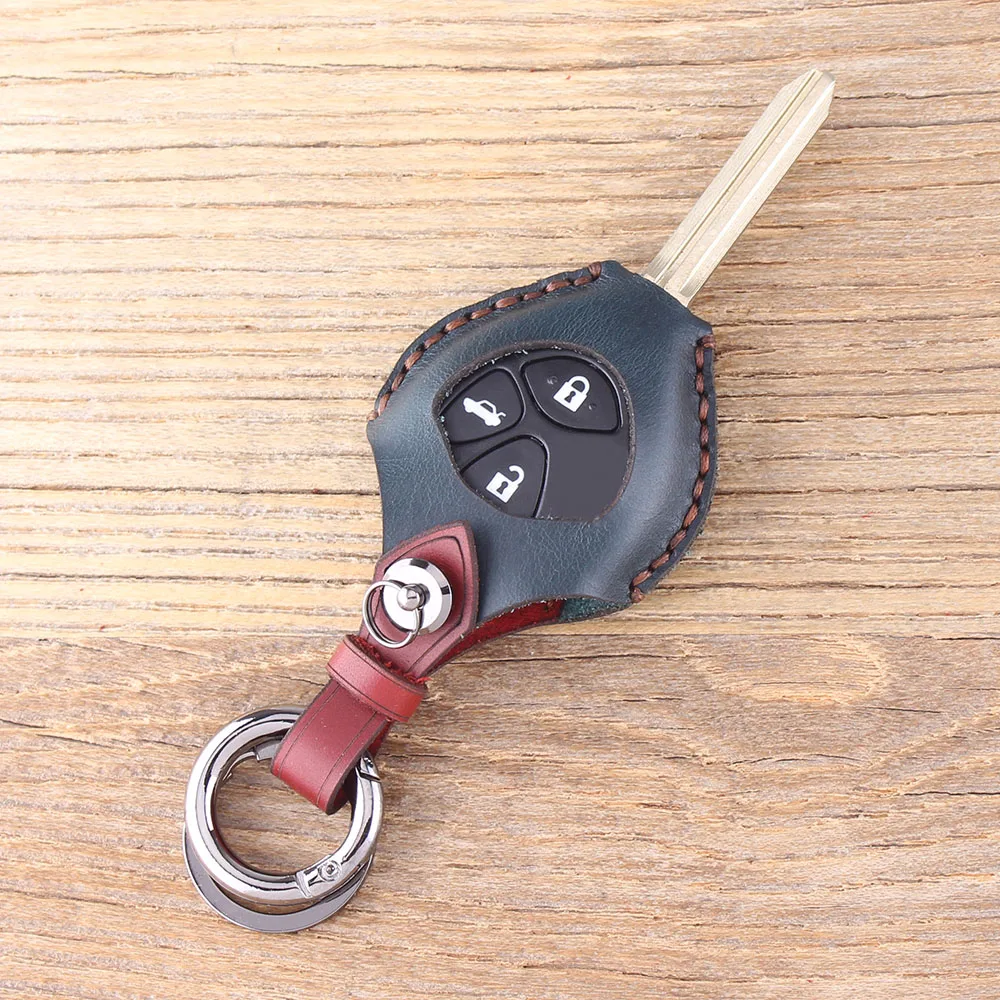 Брелок для ключей KEYYOU из натуральной кожи мужчин и женщин чехол Toyota Tarago RAV4 Corolla Camry