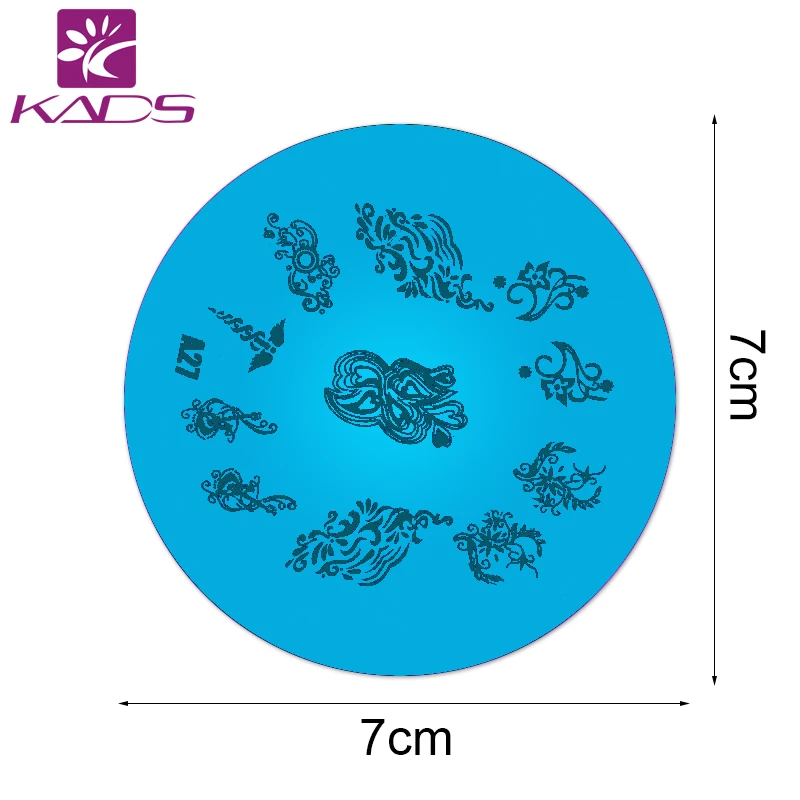 KADS A27 Цветок Украшения Ногтей Штамповки Пластин Конструкции Nail Art Шаблоны Stamp DIY