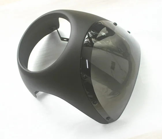 Ретро Кафе Рейсер Обтекатель Универсальной Подходит 7" Фары Рулевой Обтекатель&ampэкран Для Крышек &amp Орнаментальных Литьевых Форм на.