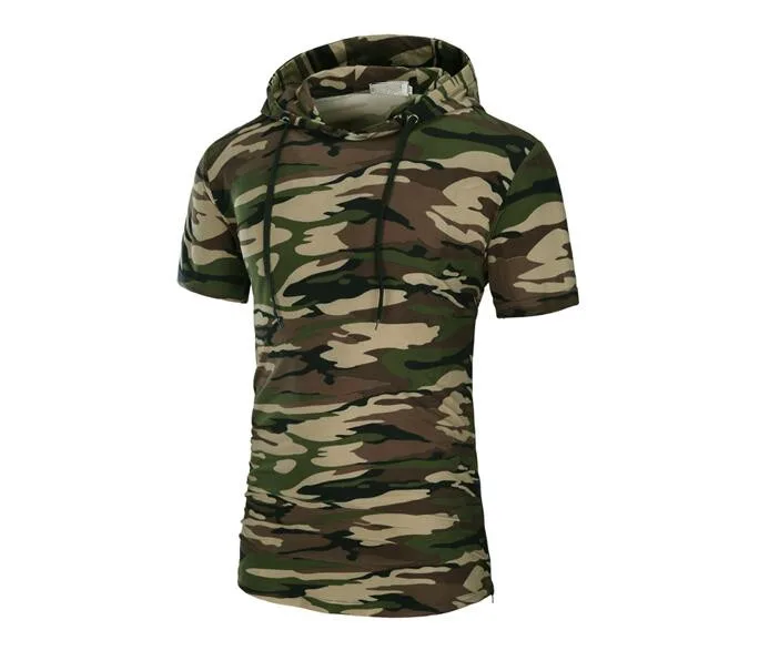 Мужская камуфляжная футболка Helisopus с коротким рукавом оверсайз в стиле хип хоп
