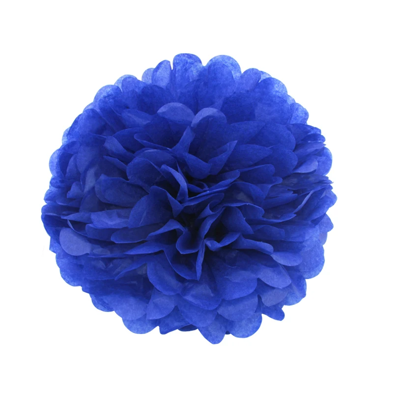 10 шт./лот темно синие тканевые помпоны сделай сам бумажные цветы единорог