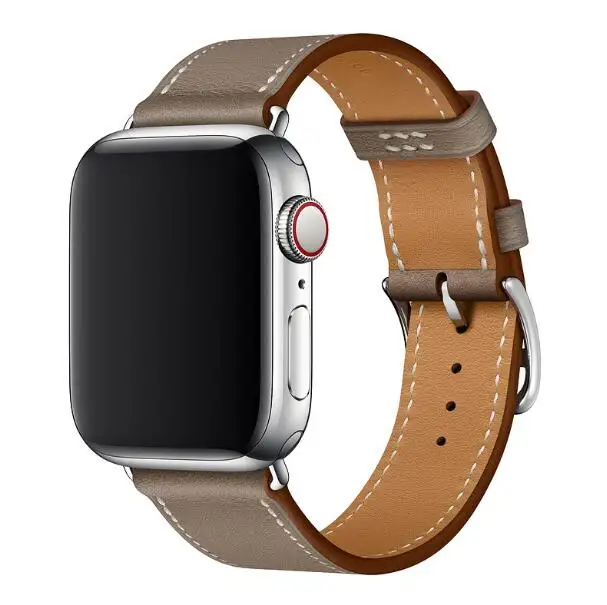 Высокое качество ремешок для часов iwatch 5 4 3 2 1 для Apple Watch ремешок кожаный ремешок 42 мм 38 мм 40 мм 44 мм серия 5