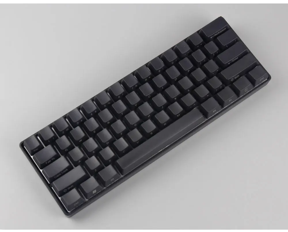 Black 60 OEM side printed thick pbt 61 keys for GH60 Poker DZ60 mx switch ANSI 60% mechanical keyboard