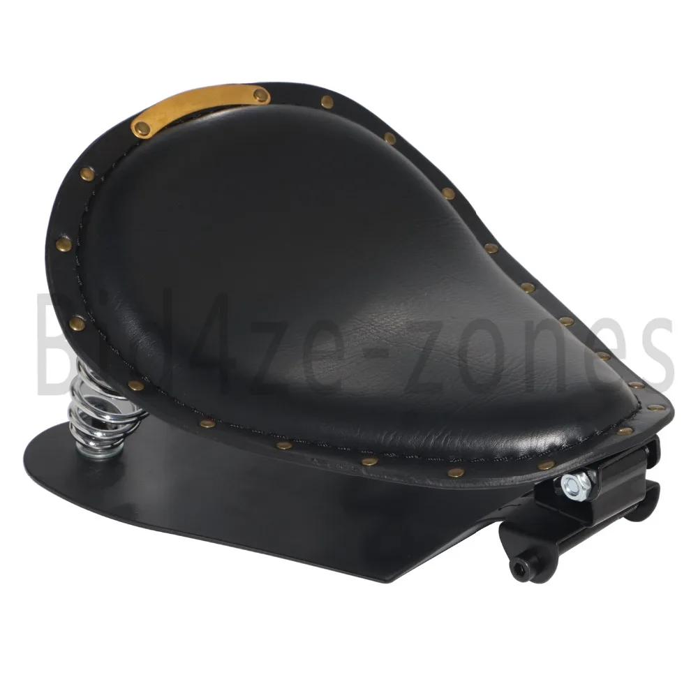 Синтетическая кожа мотоциклетная медная заклепка Solo Driver Seat Винтаж Для Harley Sportster