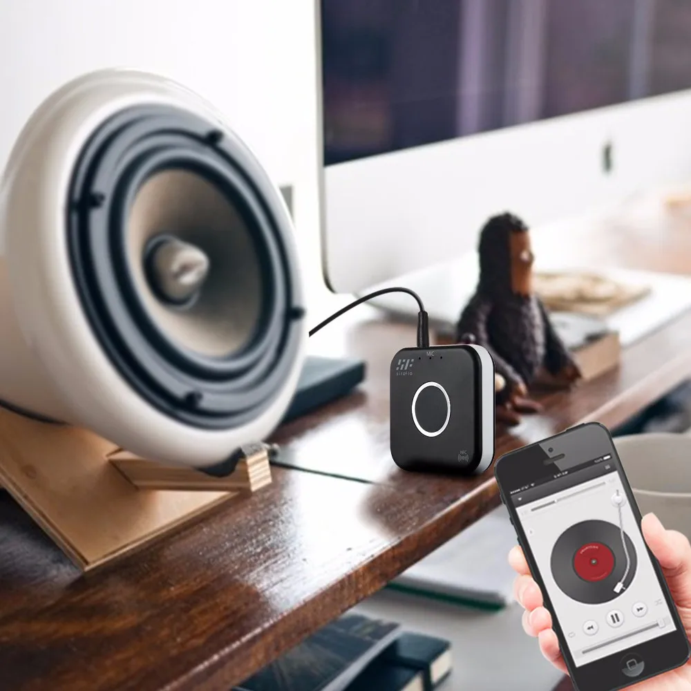 Siroflo Bluetooth передатчик приемник с NFC аудио 3,5 мм Aux Bluetooth адаптер для ПК смартфон Bluetooth приемник