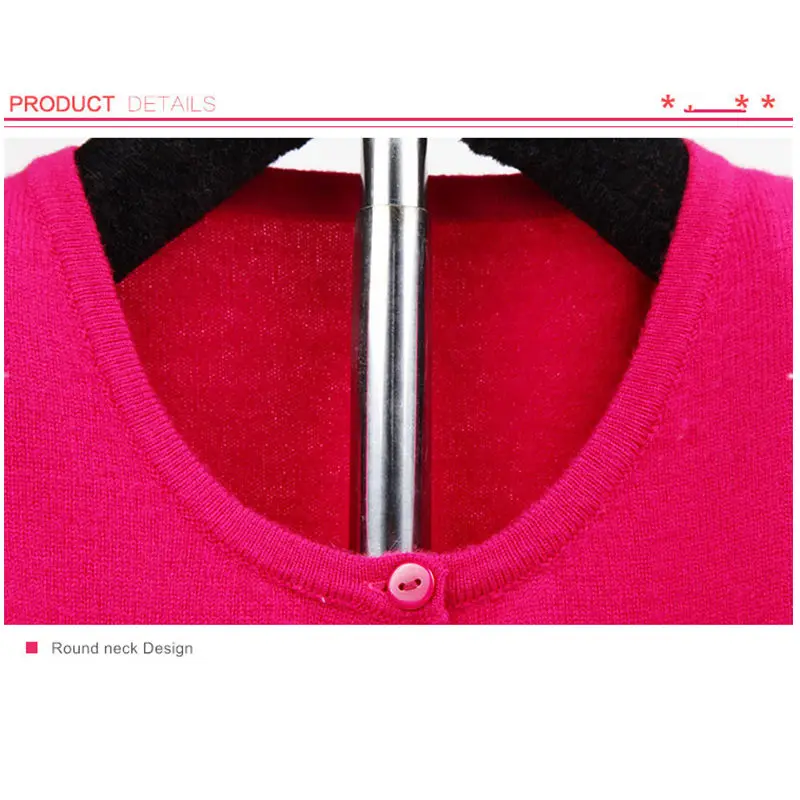 2018 New Cashmere Cardigan Female V-neck Long-Sleeved Solid Color Sweater Fashion Slim Ladies Casual Wild Jacket Women's |