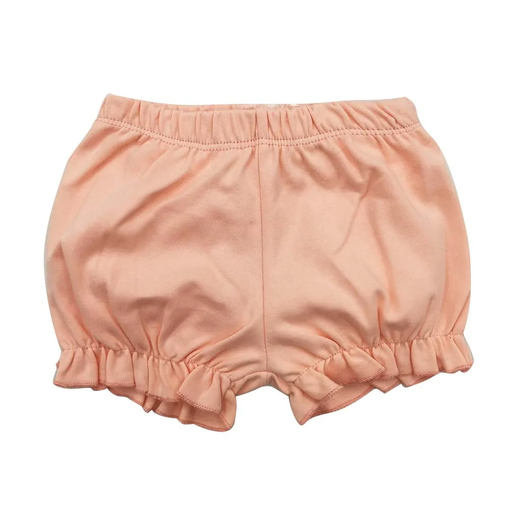 Детские шорты из хлопка с оборками вязаные для маленьких девочек Повседневные