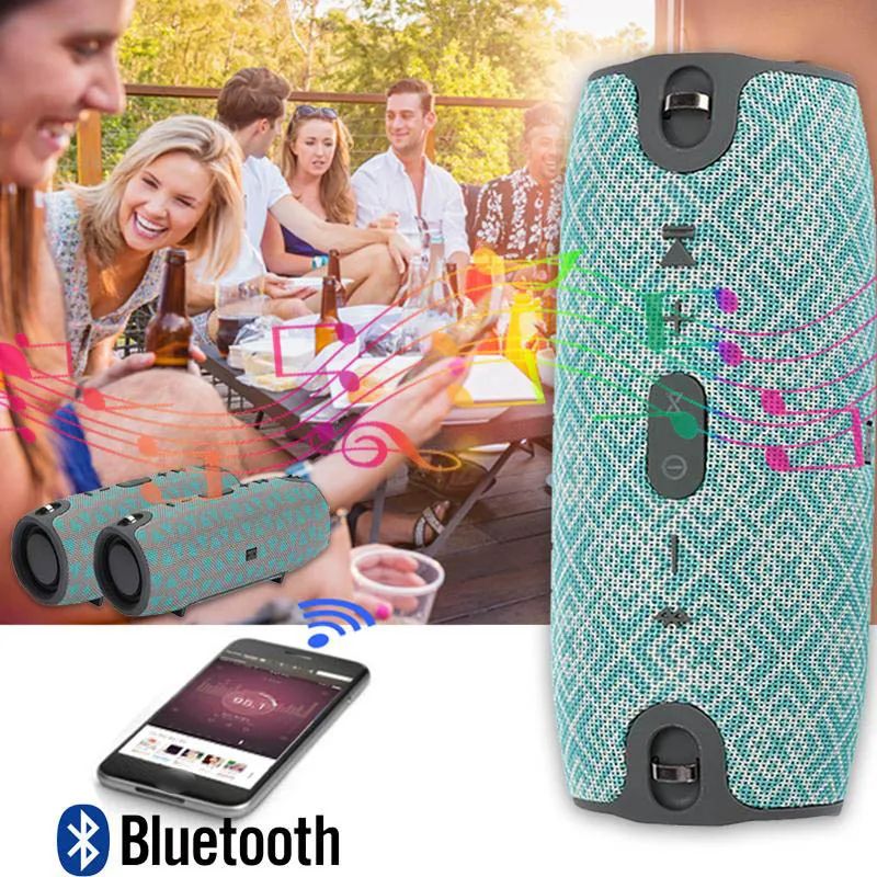 Портативная уличная Колонка Bluetooth 4 1 с поддержкой аудио и TF-карты ремешком