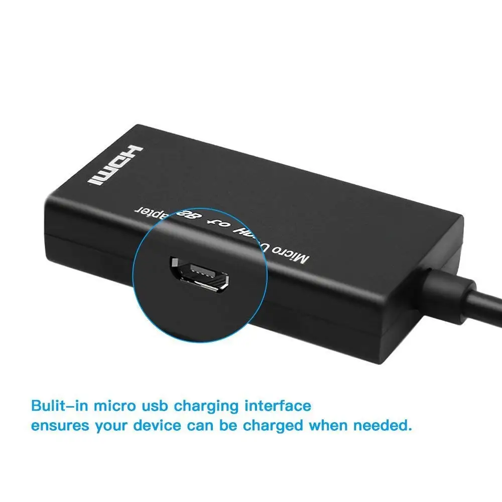 JKING Micro USB к HDMI 1080P HD аудио-видео кабель для HDTV конвертеры адаптеры для samsung huawei Android телефон планшет