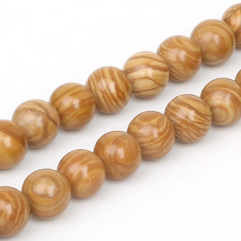 Бусины из натурального дерева диаметром 6 мм 10 15 дюймов|stone beads|for diybeads beads |
