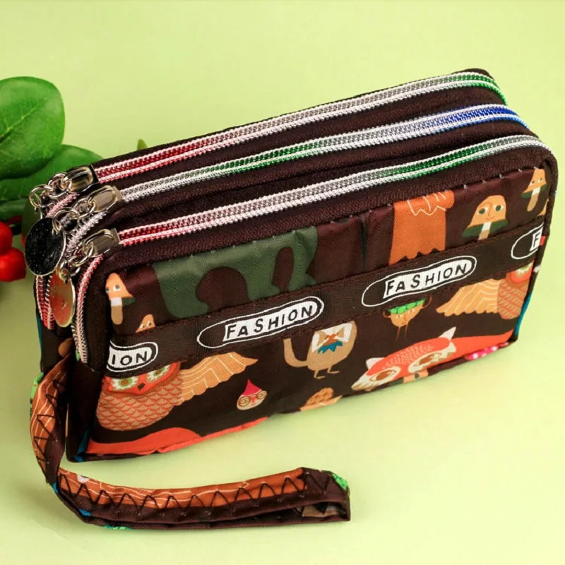 Нейлоновый женский маленький кошелек в горошек органайзер Женский для телефона