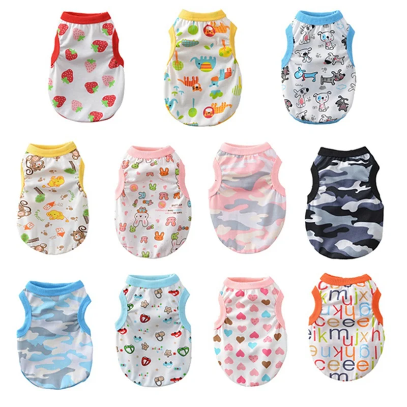 Повседневные жилеты для собаки мягкая щенка одежда милая домашних животных