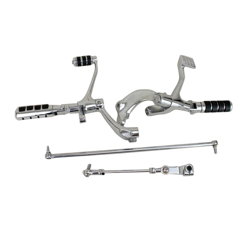 

For Harley XL883 Tough guy XL1200 48 Motorcycle HighQuality Plating black Modified Front Foot Pedal Assembly Front brake lever
