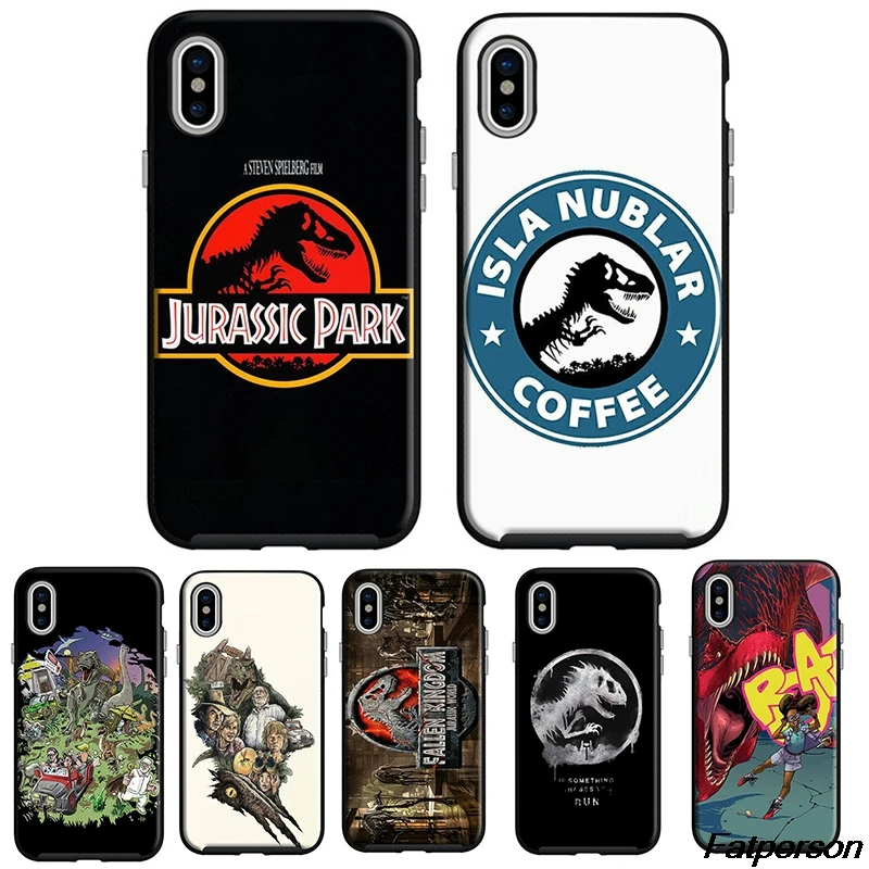 Jurassic World Fallen Kingdom For Samsung s9plus Black Soft Silicone Cover Case Apple iPhone 5s 6 6s 7 8plus X10 Coque cases | Мобильные