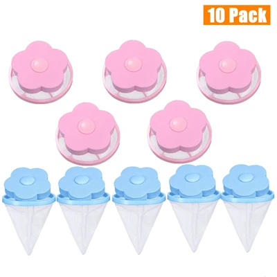 5 Blue 5 Pink Pet мех Catcher одежда очищающий шар многоразового использования для удаления меха Бытовая стирка удаление волос плавающий очиститель для стиральной машины - Цвет: 5 Blue 5 Pink