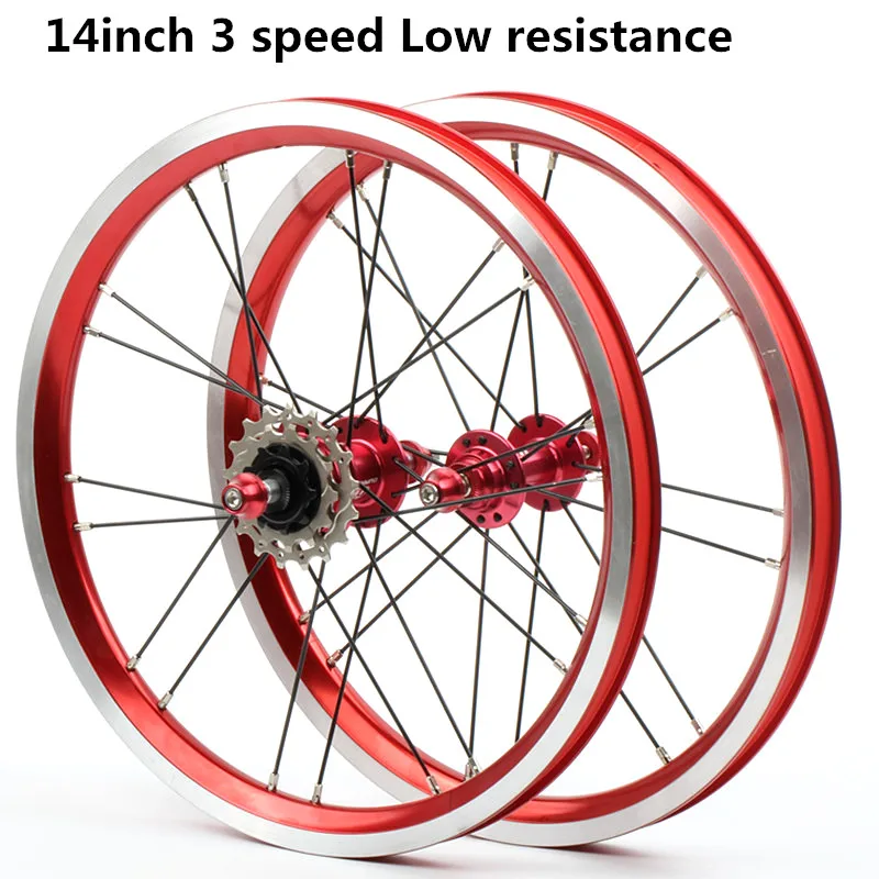 HIMALO велосипед wheelset 14 16 дюймов ультра легкий низкий ступица сопротивления 20