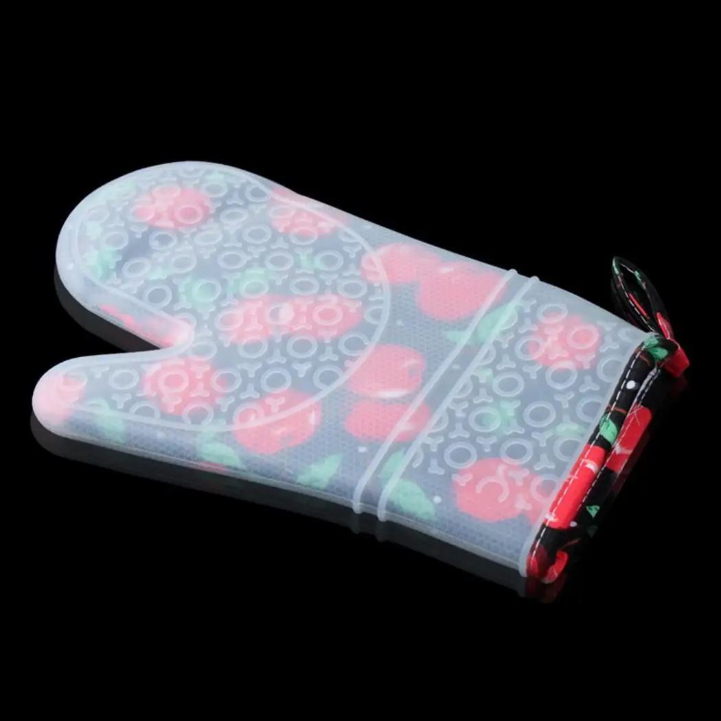 Кухонный инструмент микроволновая печь теплоизоляционные перчатки с принтом