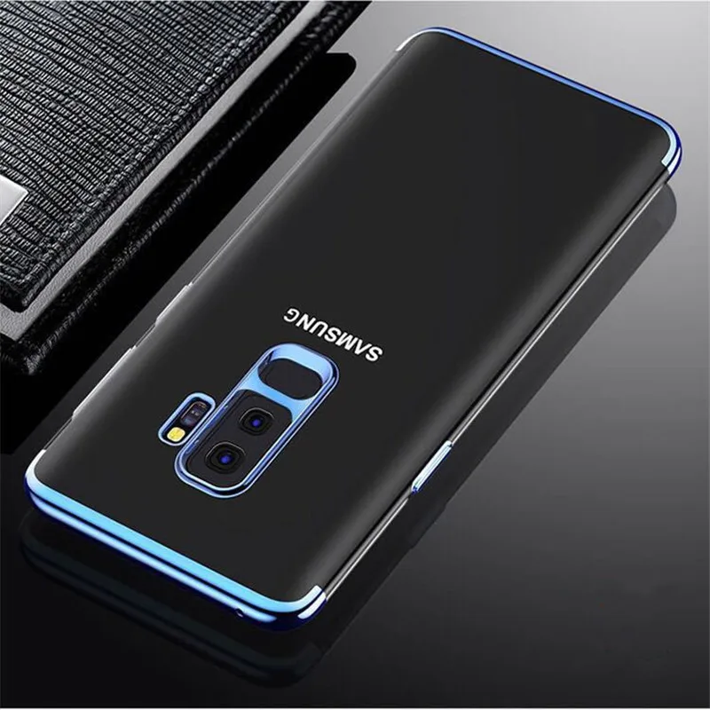 Чехол для Samsung S6 S7 S8 S9 Note 8 9 роскошный противоударный чехол из ТПУ мягкий