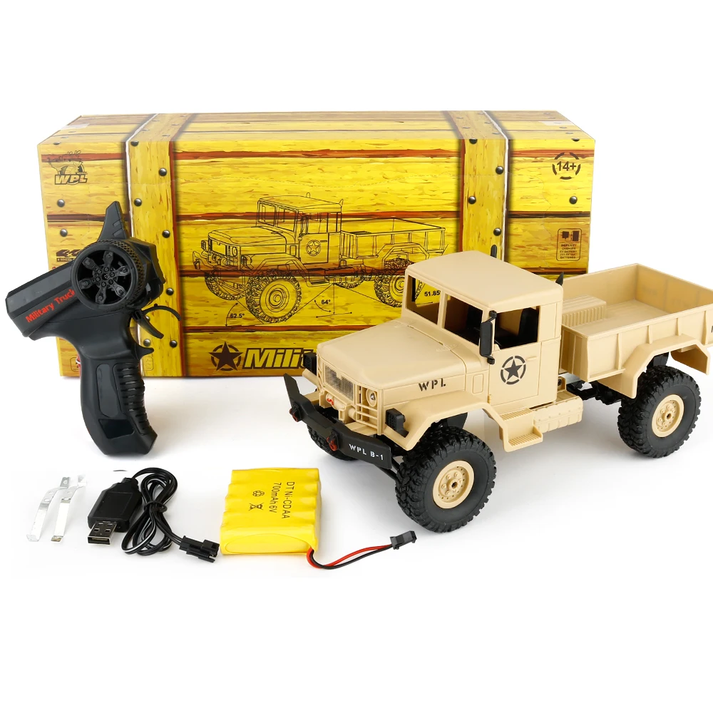 WPL 1/16 RC грузовик 2 4G 4WD Гусеничный внедорожный автомобиль с светильник RTR|rc truck|truck rc