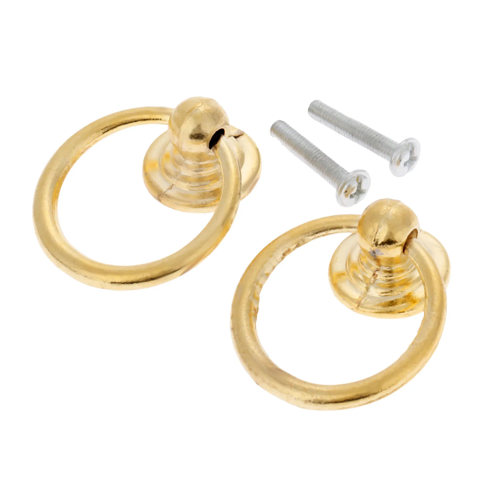 Комплект из 2 предметов золотистого цвета сплав цинка Кабинет ручки и деревянная