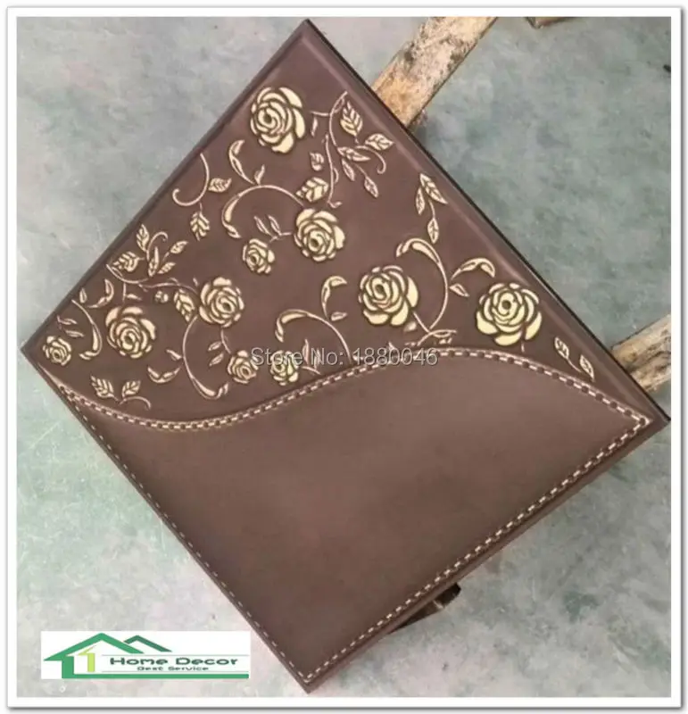 Новинка бесплатная доставка 3D панель из искусственной кожи настенная кожаные
