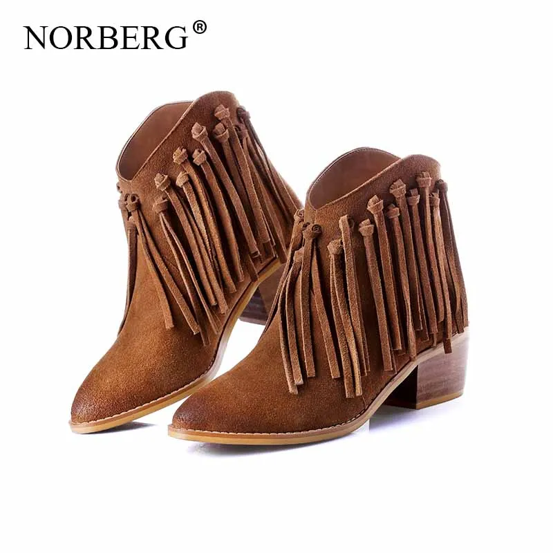 

New Hot Women Boots Autumn Flock Winter Woman Fashion Snow Boots Shoes Fringed leather boots High heel boots