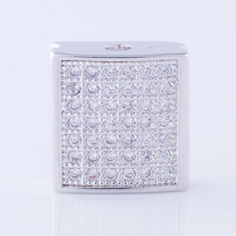 Золотые микро-паве ювелирные изделия сверкающие циркониевые квадратные