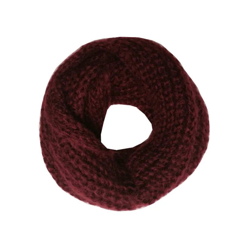Женский зимний шарф с кольцом-кольцом |