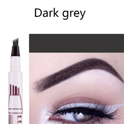 3 цвета карандаш для бровей Microblading sharp бровей Татуировка Ручка водонепроницаемый прочный профессиональный тонкий эскиз жидкая подводка для бровей карандаш