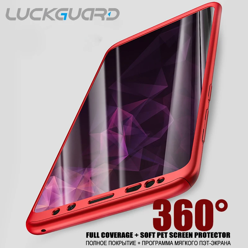 For Samsung Galaxy S9 S8 Plus Note 8 9 Case 360 Full Protective Cover S10 e S7 Edge Screen Protector Cases |