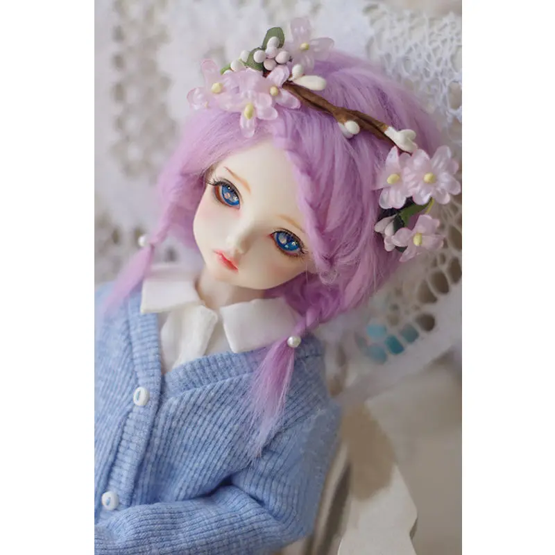 [Wamami] Сиреневый/фиолетовый длинный шерстяной парик/волосы 1/8 Pukifee Ae Lati BJD Dollfie 14