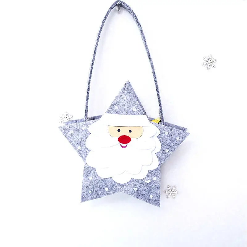 1 PC Christmas New Year Apple Bag Candy Gift Stockings Storage Star House Santa Claus Elk Snowman Pattern Home Decos | Дом и сад