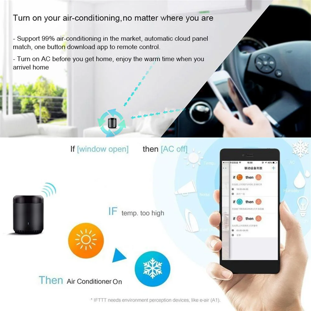 Broadlink умный дом RMMini3 WiFi + ИК 4G пульт дистанционного управления работает для Alexa Google