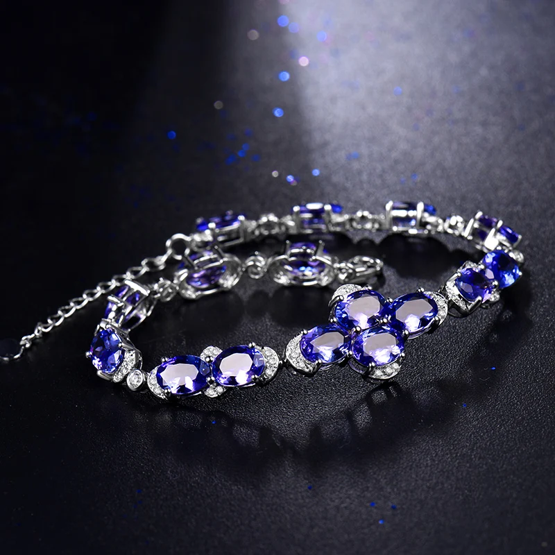 Оптовая продажа натуральный однотонный 18 К белый золотой голубой Сапфировый