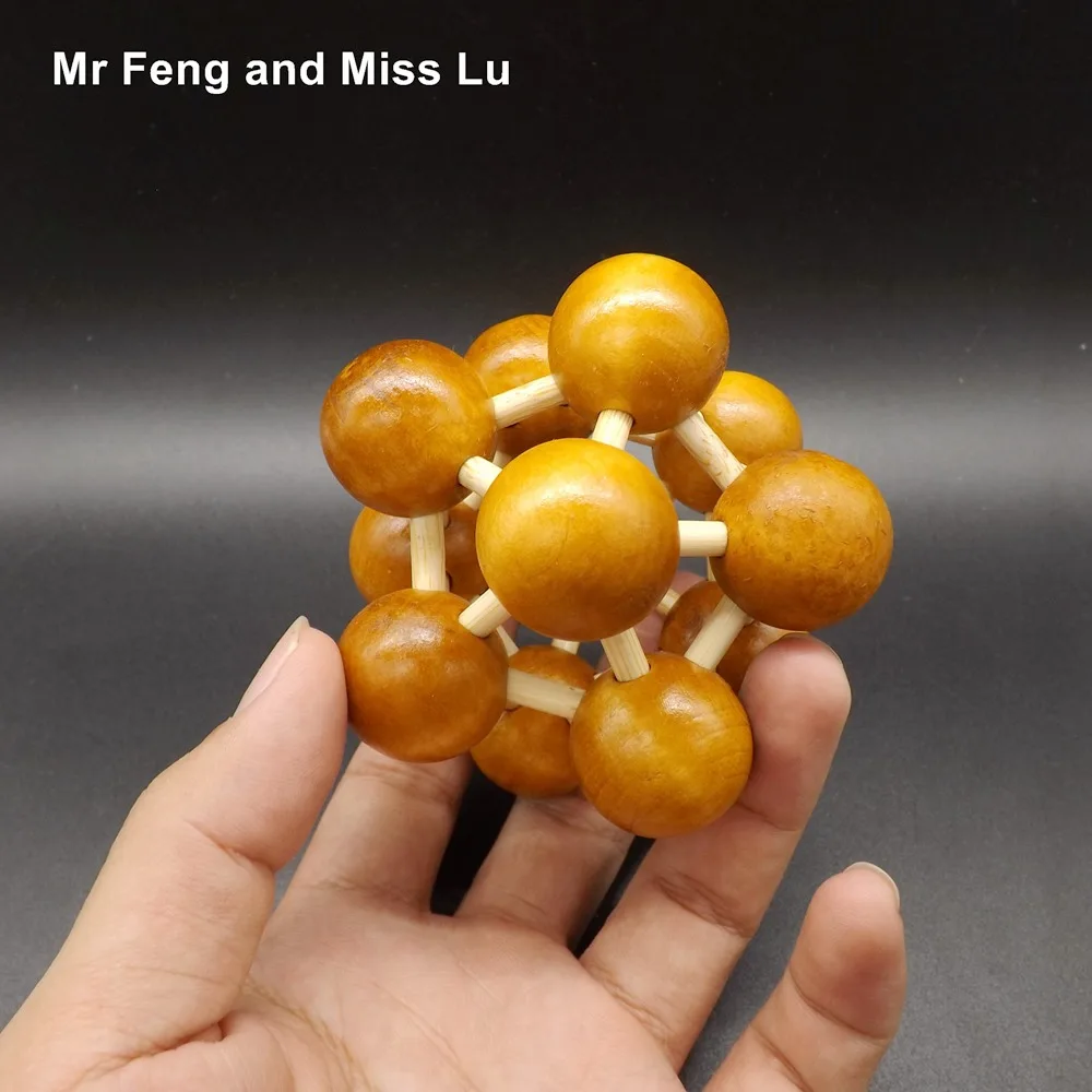 Забавный элемент деревянный пазл IQ головоломка для развития интеллекта замок