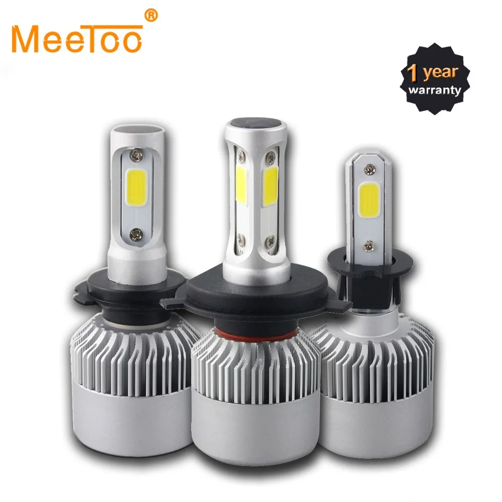 H1 H7 Led автомобилей головной светильник 8000LM H4 H11 лампы для HB3 9005 HB4 9006 H3 9012 72 Вт