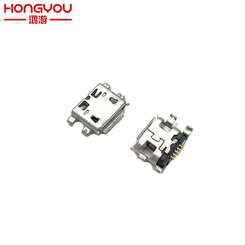 50 шт. разъем Micro USB 5pin B типа мама|Шлейфы для мобильных телефонов| |