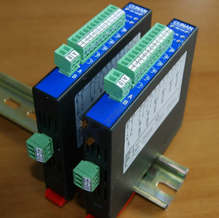 Изолированный 4 канальный модуль сбора температуры термопары Pt100 RS485 Modbus DIN 2