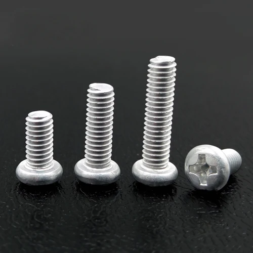 50Pcs M2.5 Aluminum Phillips Socket Pan head screws Cross Round screw Machine bolts 4mm-20mm length | Обустройство дома