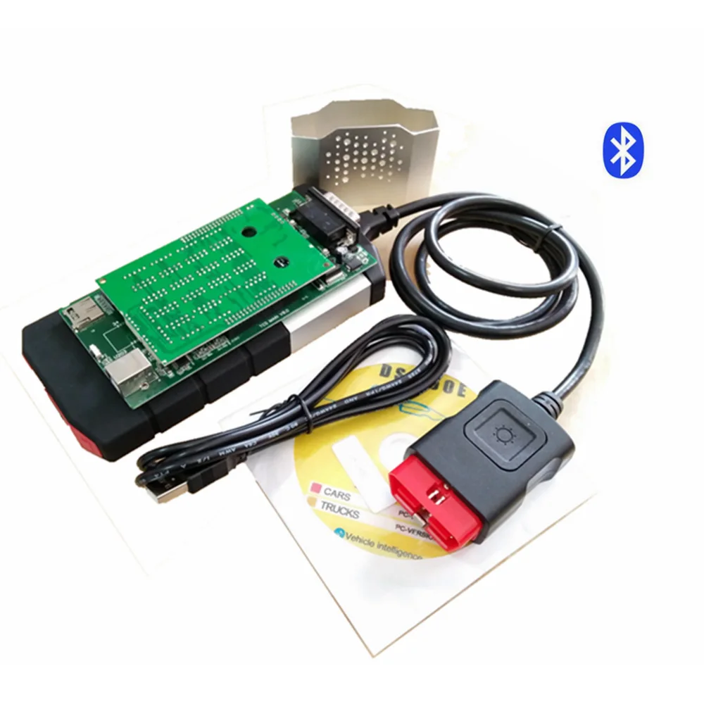 2018 Tcs Cdp для диагностический инструмент реле NEC зеленый PCB 2015R3/2014R2 Keygen в CD новый VCI