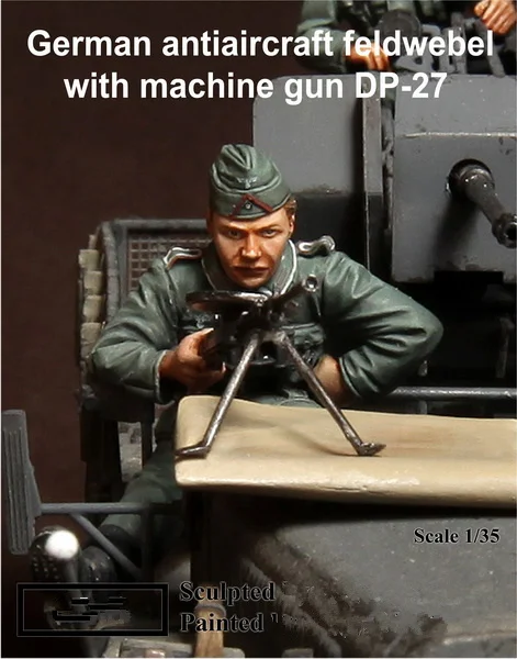 Набор фигурок из смолы WW2 немецкая машина Неокрашенная в разобранном виде 1/35 |