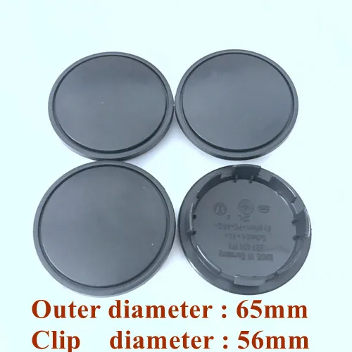 65mm black Ком мощность без логотипа центра колеса Кепки авточехлы для Диски Авто Запчасти для авто колеса аксессуары для шин, комплект из 4 предметов концентратор Кепки s 60/63/65/68 мм - Цвет: 65mm black