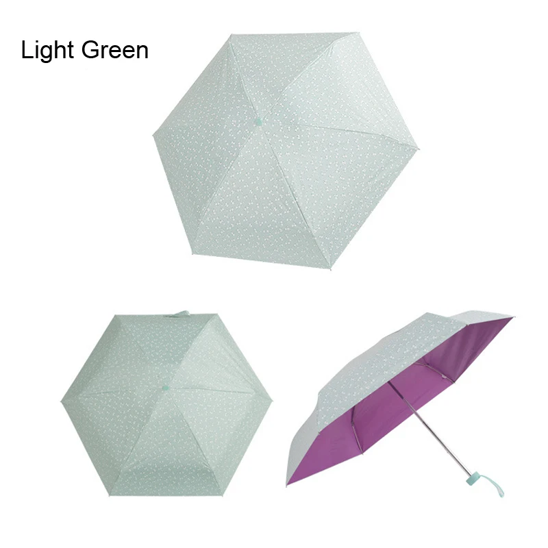 Новый Леди Принцесса 6K пять складной уличный зонтик креативный цветной клей мини