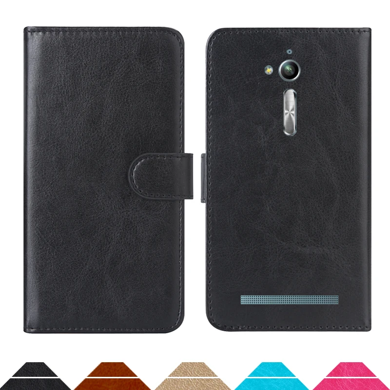 

Luxury Wallet Case For Asus ZenFone Go ZB500KL ZB500KG PU Leather Retro Flip Cover Magnetic Fashion Cases Strap