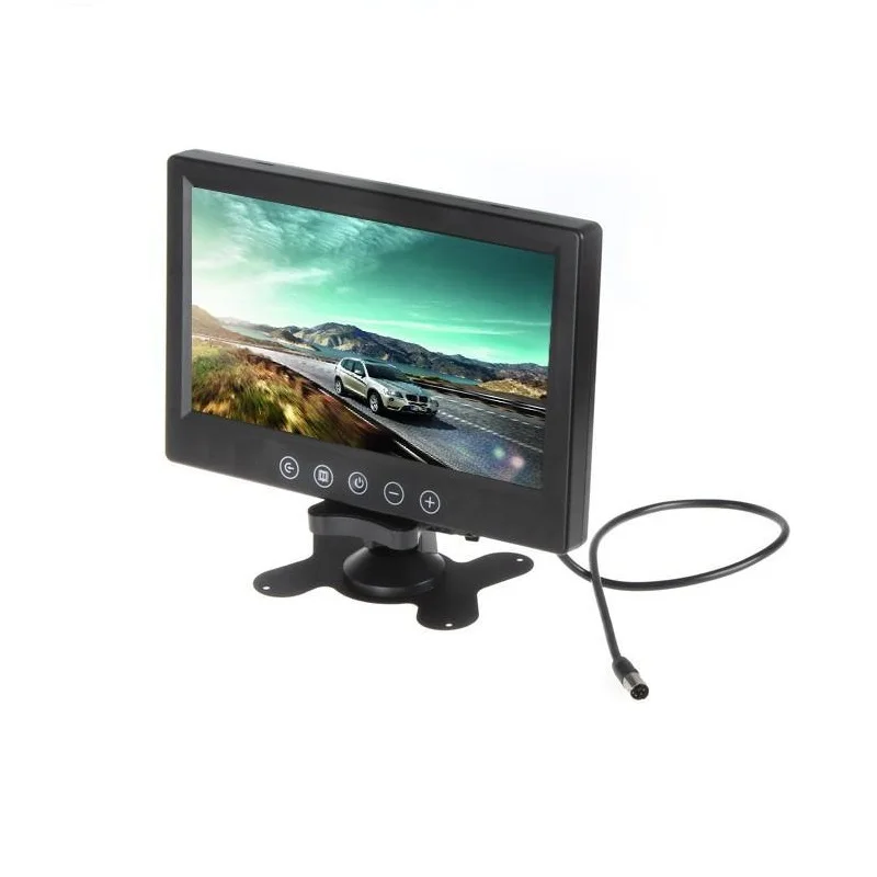 9 inch digital Color TFT LCD with 2 Video input lcd for reversing parking backup rear view camera |