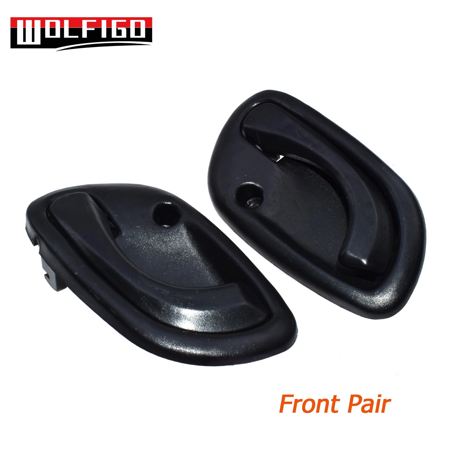 Front Pair WOLFIGO черный для 1995-2001 Suzuki Grand Vitara внутренние дверные ручки Левая Правая сторона 83130-60G01, 83110-60G01 - Цвет: Front Pair
