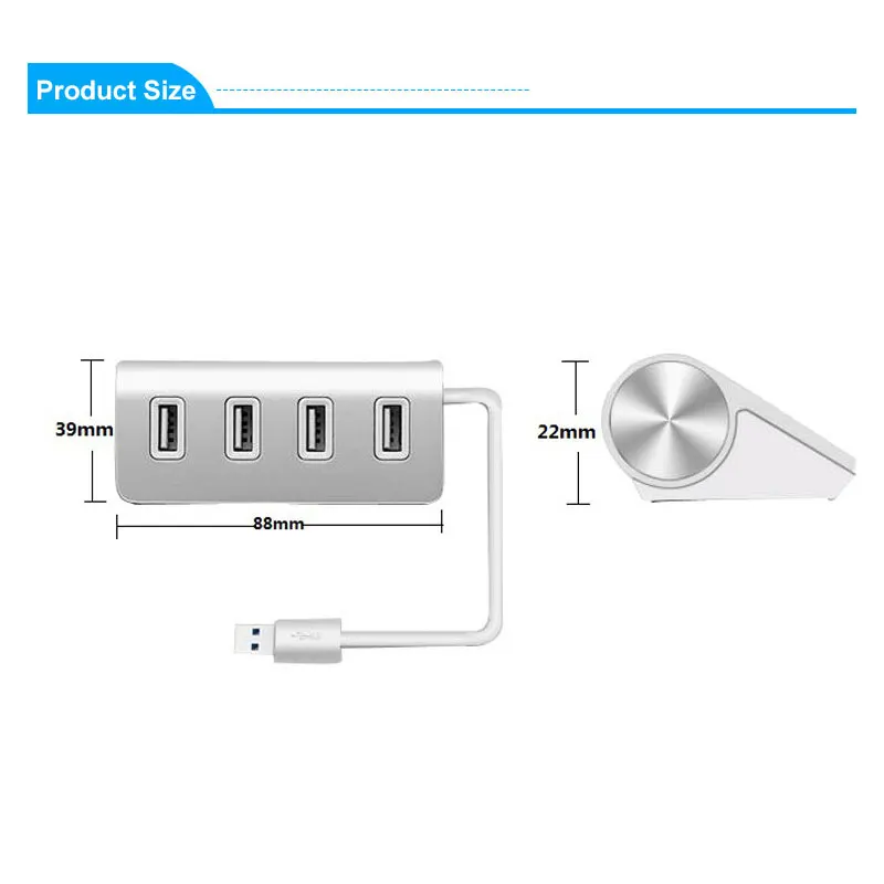 Концентратор USB 2 0/3 0 4 порта высокоскоростной USB-концентратор разветвитель
